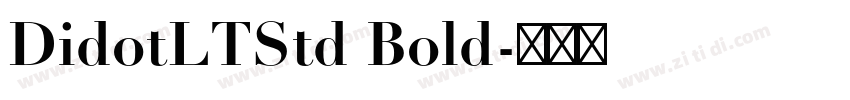 DidotLTStd Bold字体转换